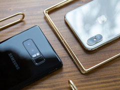 iPhone X��Galaxy Note8�Ŀ��ֻ�����Ч���ã�����Note8��iPhone X�������ŶԱ�