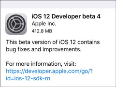 ƻʼiOS 12 beta 4Ԥϵͳݣ