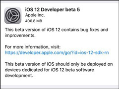 ƻʼiOS 12 beta 5Ԥϵͳ