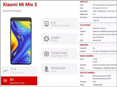 ׷۱ؿСMIX 3ֻϢع