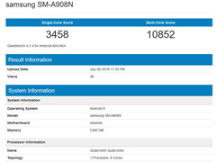 Galaxy A90 5GGeekbenchܷع