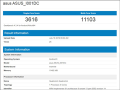 ԤװAndroid 9.0˶ROGϷֻ2 GeekBenchֳܷɼع