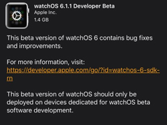 ƻwatchOS 6.1.1 Beta 1Ԥ