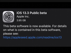 ƻOS 13.3/iPadOS 13.3 Beta 1