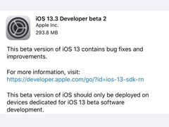 ƻiOS 13.3/iPadOS 13.3 Beta 2Ԥ