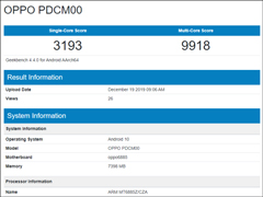OPPO Reno3ܷվGeekbench