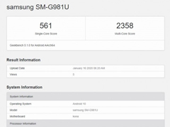 S20 5GֻGeekbenchܷع
