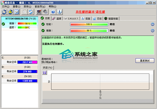 Hard Disk Sentinel(Ӳڱ) V3.00 ɫ