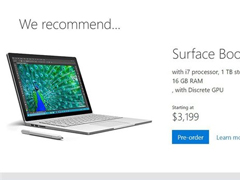 1TB��Surface Book�۸�ߴ�20315Ԫ
