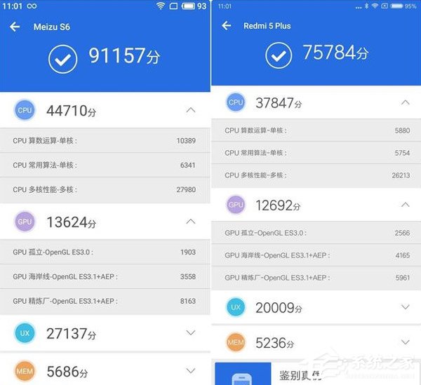 红米5 plus和魅蓝s6对比评测