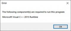 Win10гȱMicrosoft Visual C++ 2015 Runtimeô죿