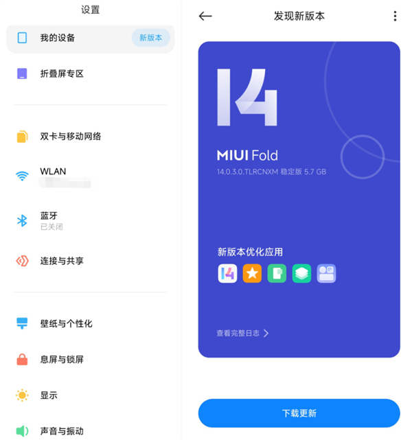 СMIX Fold 2MIUI 14ϵͳ򡢹