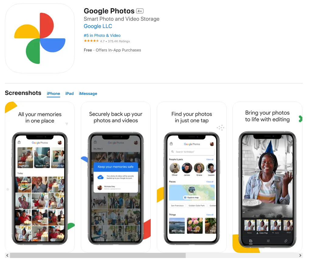 ȸ Google Photos Ӧã޸ƻ iOS 16.3.1 