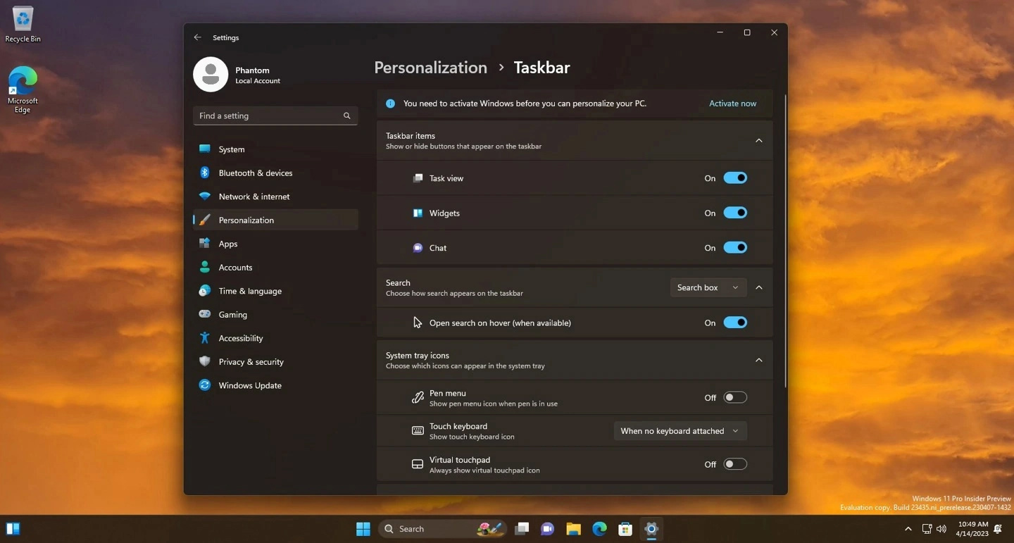 ΢ Win11 Build 23440 Ԥͣᵼܹ