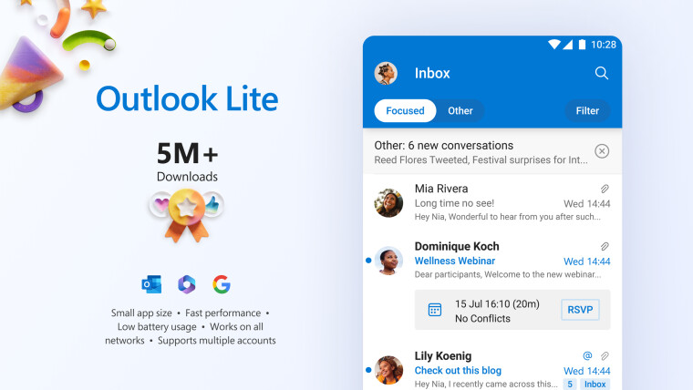 ׿ Outlook Lite ʼ App ȫͻ 500 