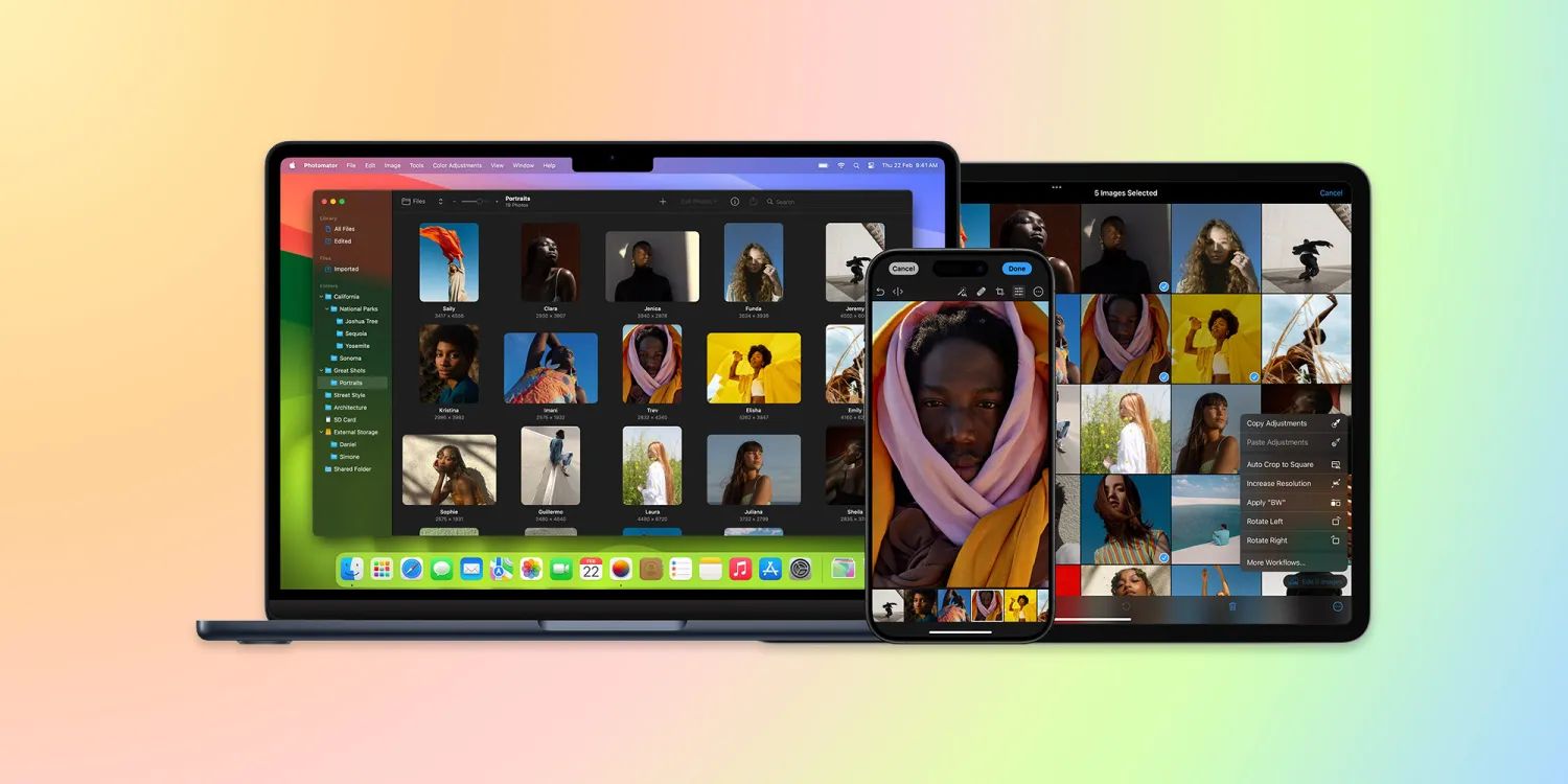 macOS ͼ Photomator 3.3 ļַ֧ƻԱ༭