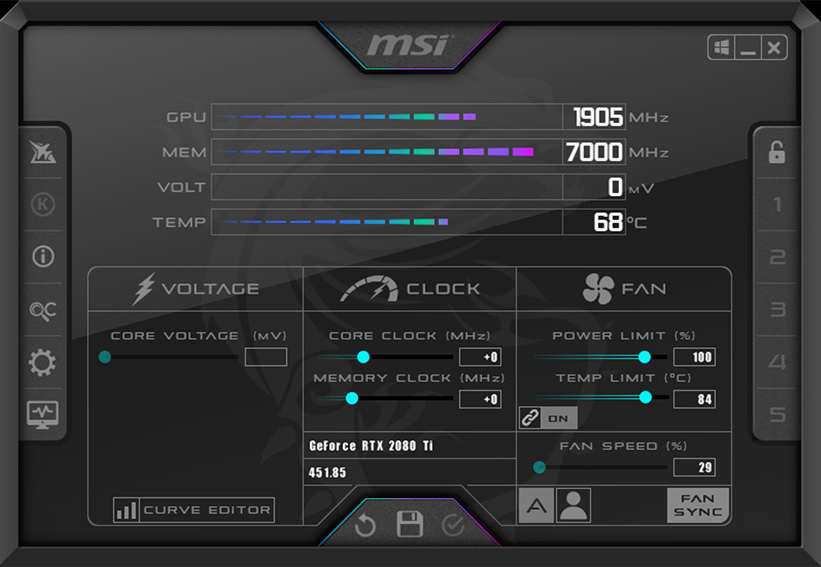 MSI Afterburner(΢Сɻ)4.6.6 Beta5汾֧50ϵԿ