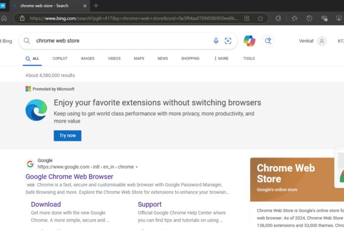 ΢Χ¡ȸBing Chrome Web StoreƼ Edge 