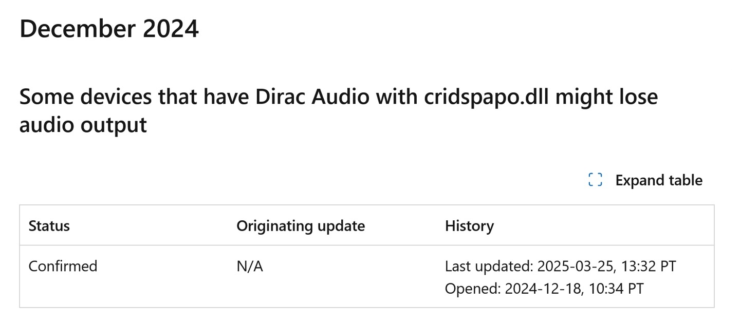 Dirac Ƶļ⣬΢ֹ豸 Win11 24H2