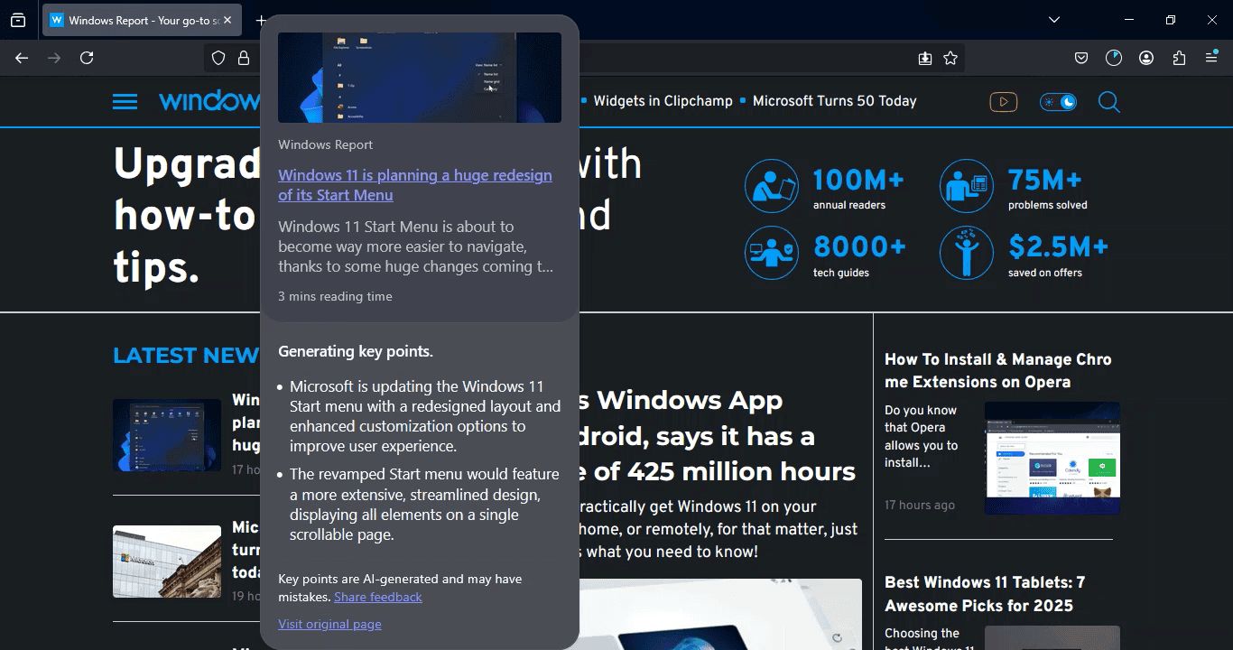  Firefox  AI ͣԤҳؼ