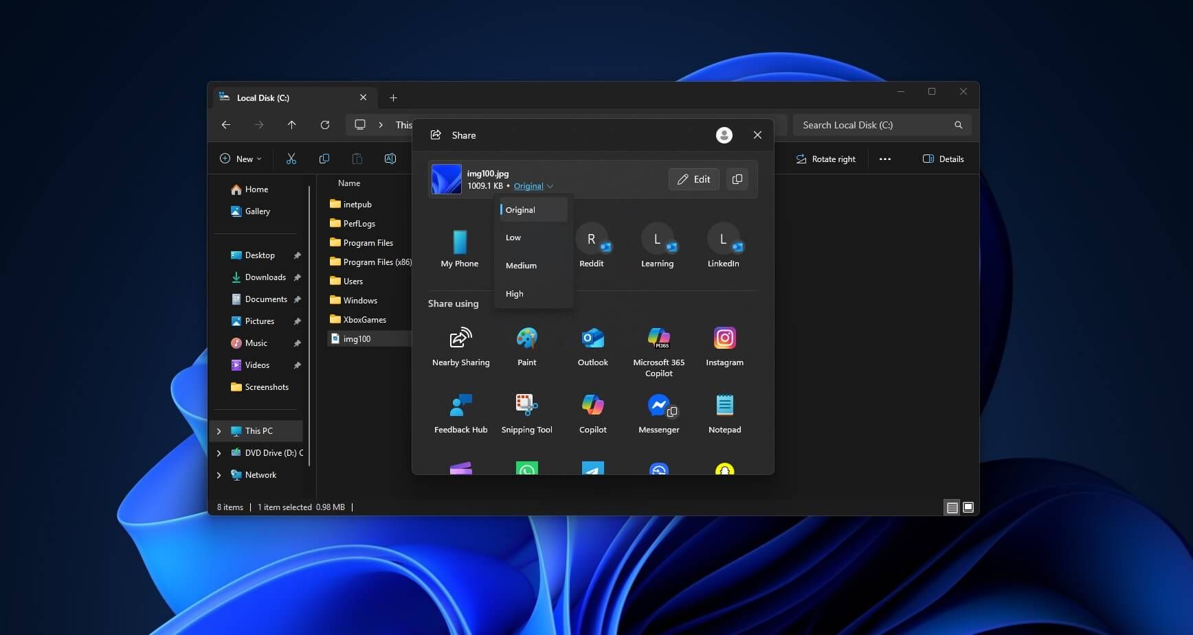 Win11 ѹͼܣֱʣ1MB ԭͼ 148KB