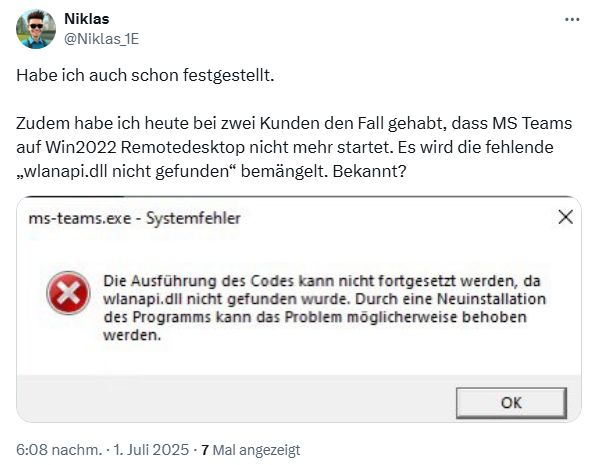 û Windows Server 汾޷΢ Teams Ӧ