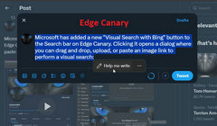 Edge ����������¹��ܣ�ѡ�������Զ��ٻ� Copilot ��д����