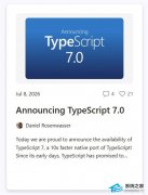 ΢�� TypeScript 7.0 ��ʽ�淢����Go ��д������